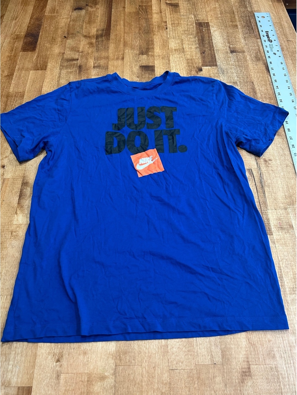 Nike The Nike Tee Just Do It Blue Cotton T-Shirt Medium